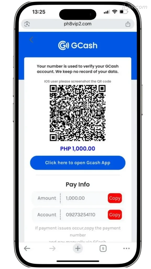 JILI Deposito Gcash account